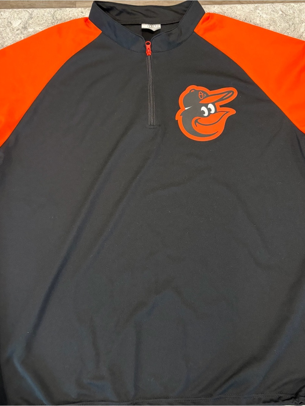 Baltimore Orioles Black & Orange Men’s Lightweight Pullover Shirt-XL